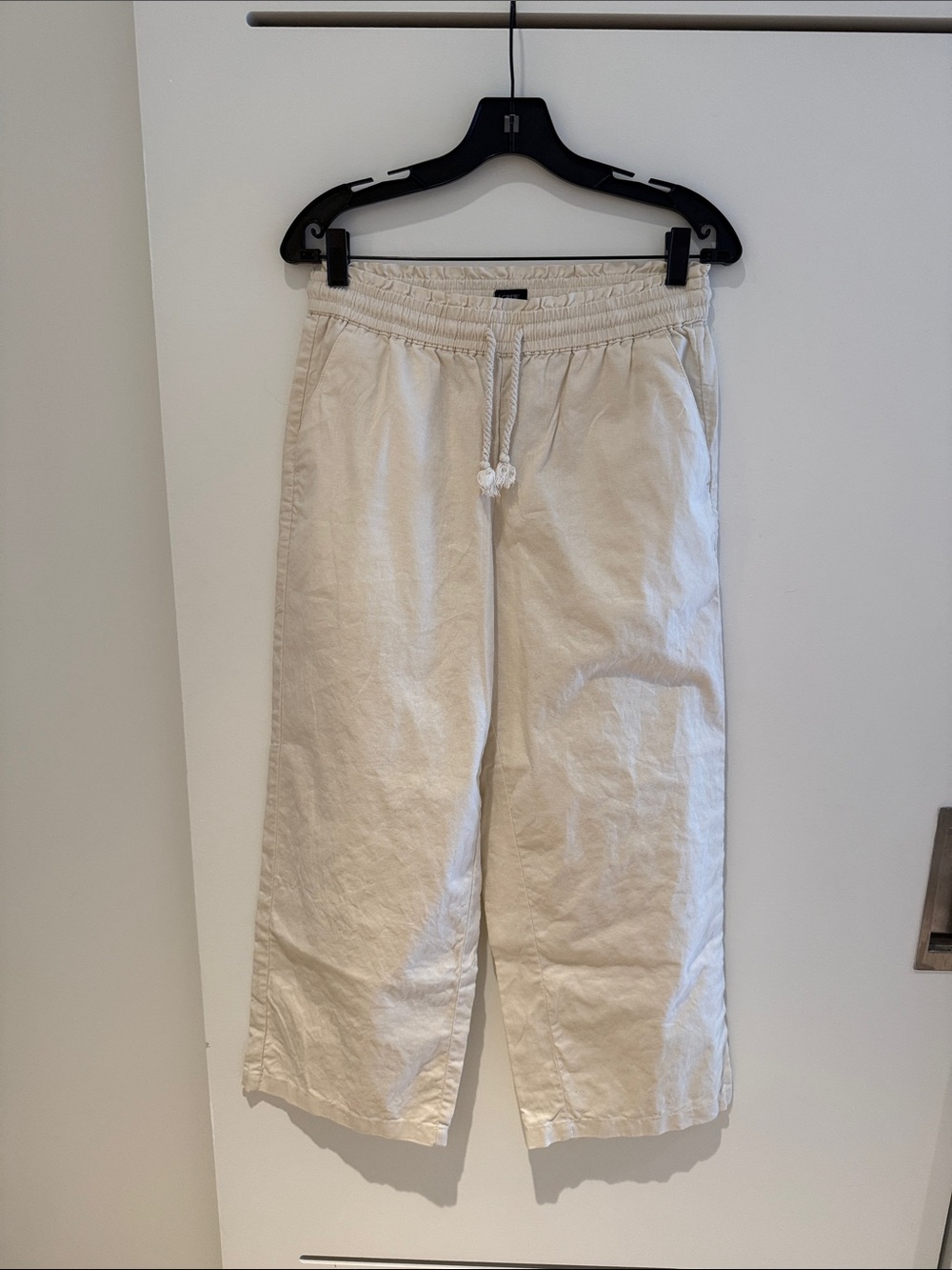 J. Crew Cream Linen Pants - Size S